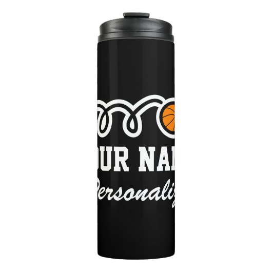 Mok van thermische basketbalsport op maat (Voorkant)