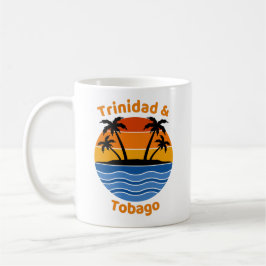 Mok van Trinidad en Tobago Retro Sunset Coffee