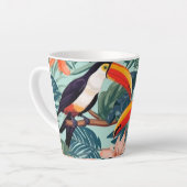 Mok van tropische papegaaikoffie (Linkerhoek)