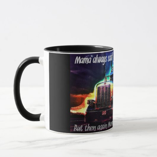 Mok van Trucker Coffee (Links)