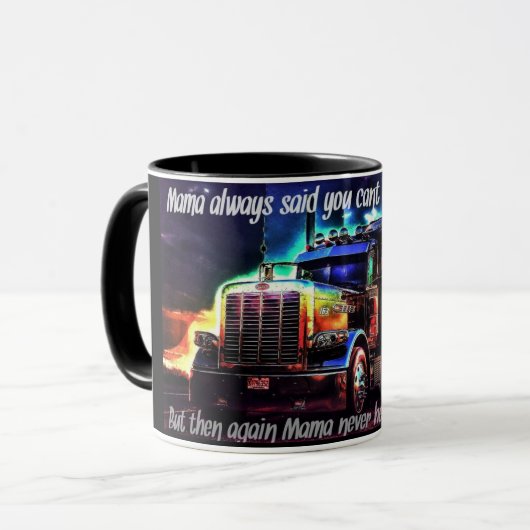 Mok van Trucker Coffee (Voorkant links)