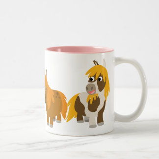 Mok van twee Cute Cartoon Ponies