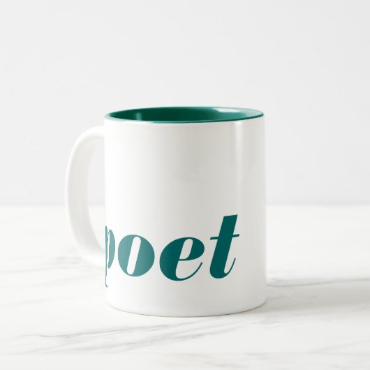 Mok van tweetone dichter (Voorkant links)