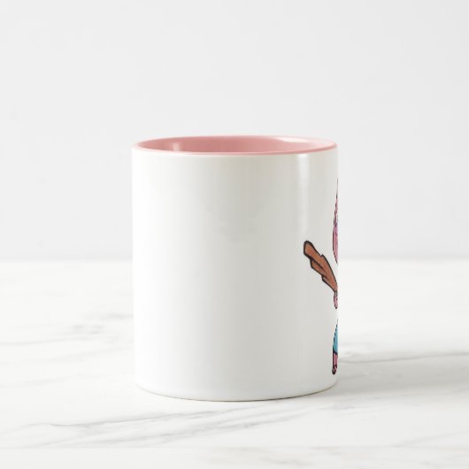 Mok van tweetone-kanton gevechtskonijn 11oz (Center)