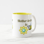 Mok van tweetone koffie voor moeder in rechte (Voorkant rechts)