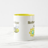 Mok van tweetone koffie voor moeder in rechte (Center)