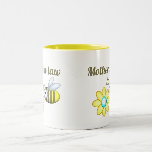 Mok van tweetone koffie voor moeder in rechte (Center)