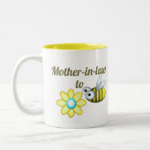 Mok van tweetone koffie voor moeder in rechte (Links)