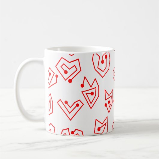 Mok van valentijnse Mazes Coffee (Links)