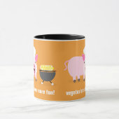 Mok van vegetarische varkens (Midden)