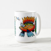 Mok van vis I door kunstenaar John Donato (Voorkant rechts)