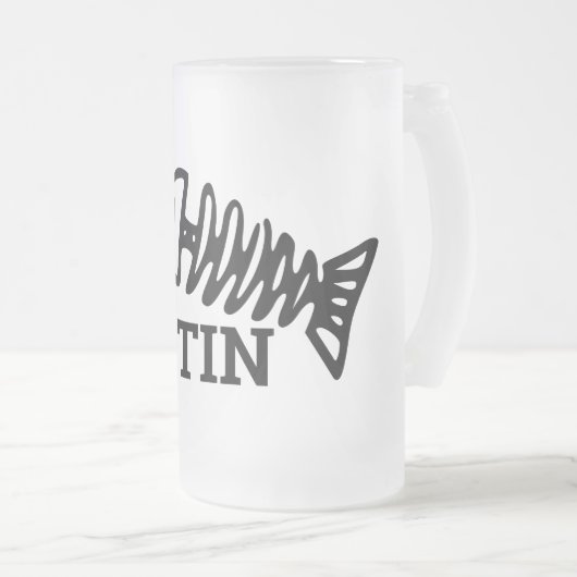 Mok van visgraten van glas (Voorkant rechts)