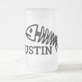 Mok van visgraten van glas (Center)