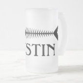 Mok van visgraten van glas (Voorkant rechts)