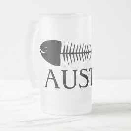 Mok van visgraten van glas