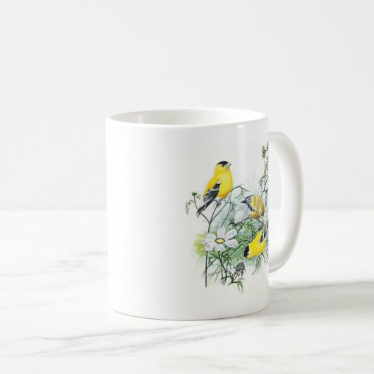 Mok van vogels - Goldfinch (Voorkant rechts)