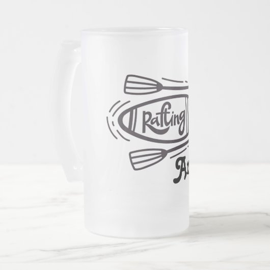 Mok van voorgekookte glasbier (Voorkant links)