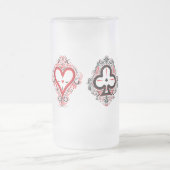 Mok van voorglas — Schoppen/harten/Clubs/diamanten (Center)