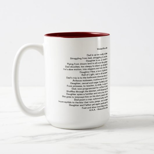 Mok van waakte paradekoffie (Links)