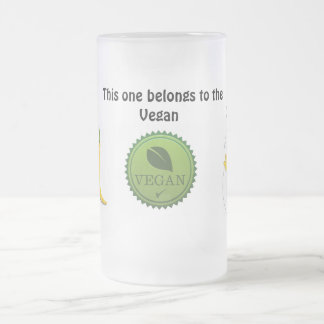Mok van warm Vegan Chick Frosted Glass