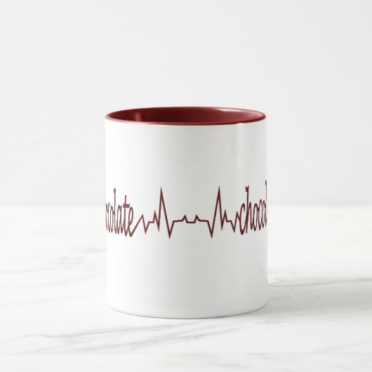 Mok van warme chocolade (Midden)