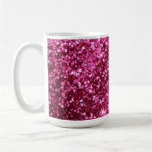 Mok van warme roze glitter (Links)