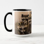 Mok van wasberen. (Links)