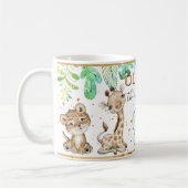 Mok van waterverf Cute Safari Dieren (Links)