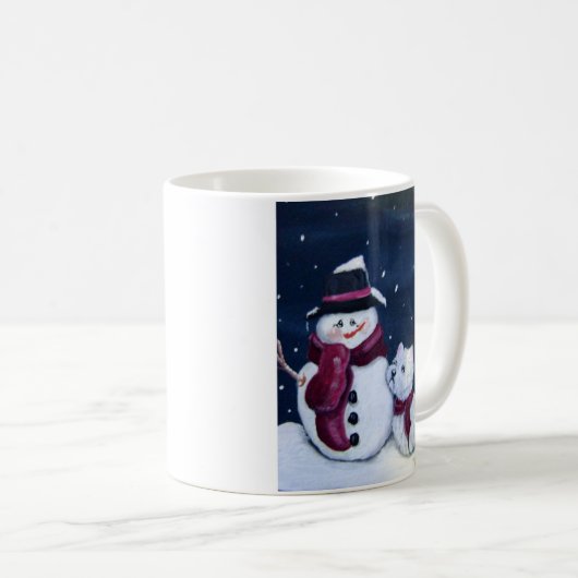 Mok van Westie en Snowman (Voorkant rechts)