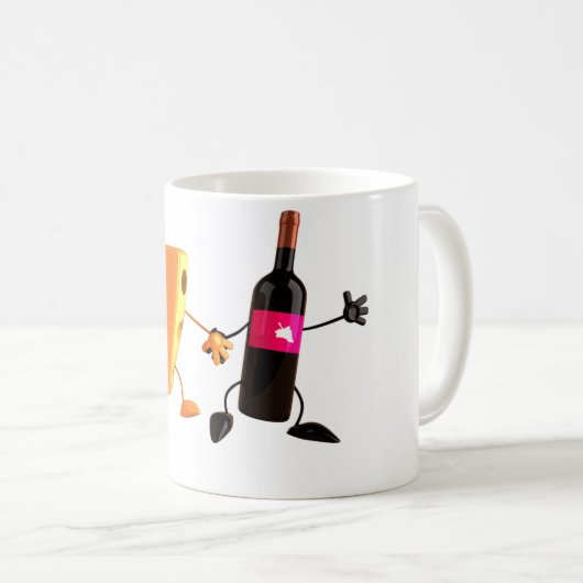 Mok van wijn en kaas (Voorkant rechts)