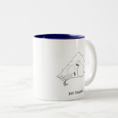 mok van windbladers "gewoon ademen" (Voorkant rechts)