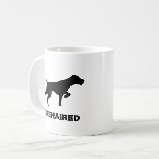 Mok van Wirehaire Pointer Coffee (Voorkant links)