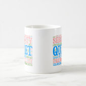 Mok van Word Cloud Coffee voor Serenity (Center)