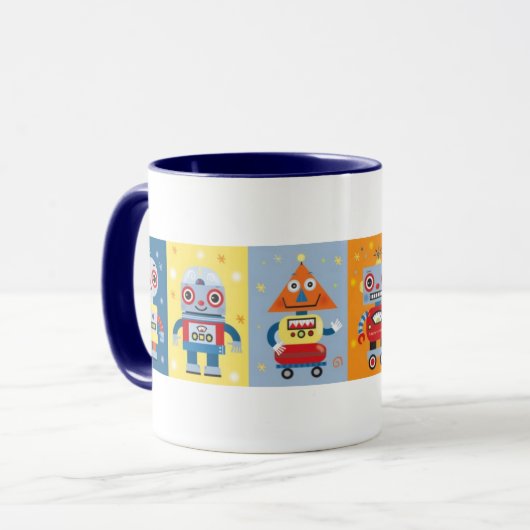 Mok van zes vlootsrobots (Voorkant links)