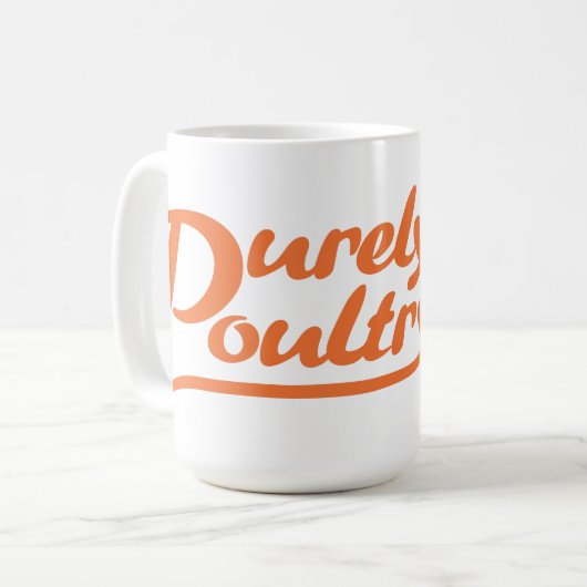 Mok van zuiver pluimvee (Voorkant links)