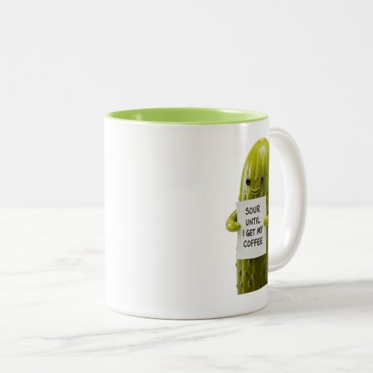 Mok van zure augurk (Voorkant rechts)