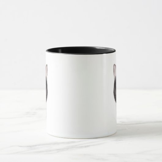 Mok van zwarte en witte katten (Midden)