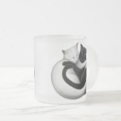 Mok van zwarte en witte katten (Voorkant rechts)