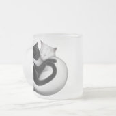 Mok van zwarte en witte katten (Voorkant links)