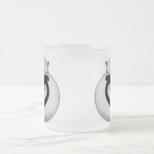 Mok van zwarte en witte katten (Center)