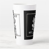 Mok van zwarte en witte tijgerkoffie (Voorkant)