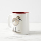 Mok van zwarte pionnen klaverkoffie (Voorkant links)