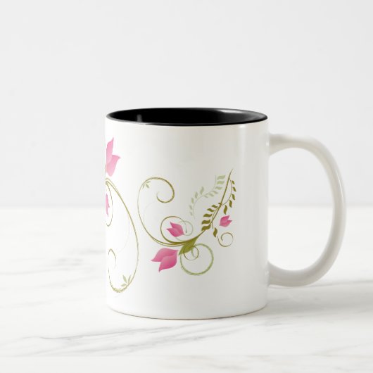 Mok van zwevende bloemen (Rechts)