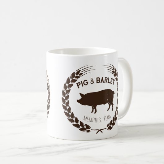 Mok Varkens en gerst (Voorkant rechts)