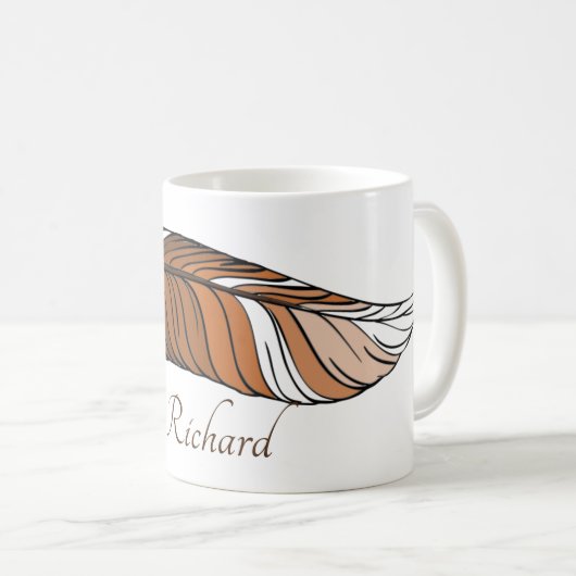 Mok - Veer en Naam in Browns (Voorkant rechts)