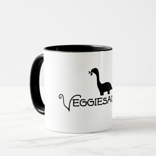 Mok Veggiesaurus - Vegetarian Gift (Voorkant links)