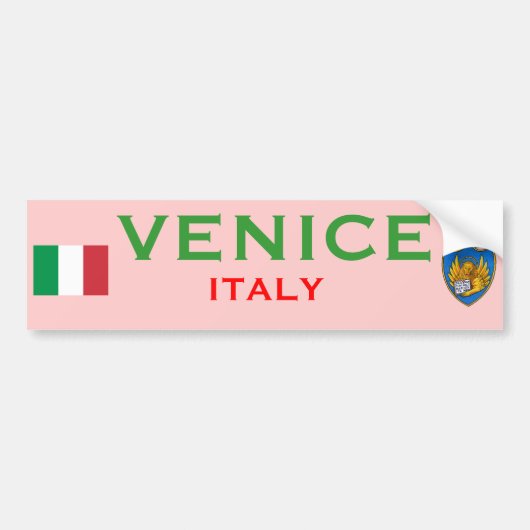 Mok Venetië (Italië) Bumpersticker (Voorkant)