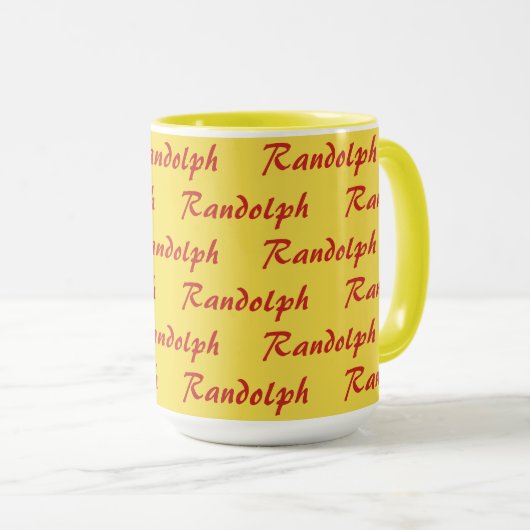 Mok - Verbonden naam in script (Voorkant rechts)