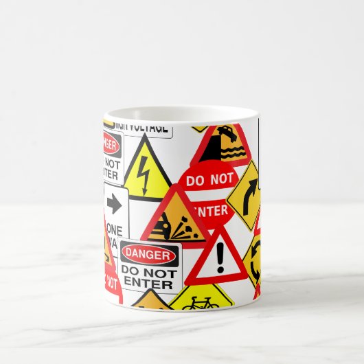 Mok verkeersborden - kies stijl en kleur (Center)