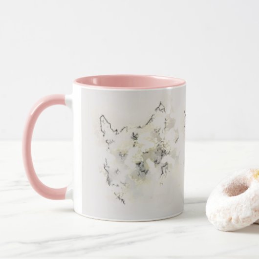 Mok: Verloren in de mist Mok (Met donut)